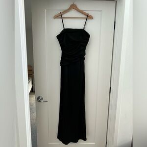 JS Collections Classic Black Gown